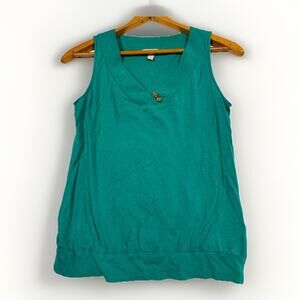 LOT OF 2: Banana Republic Tank Tops XS Teal Purple Modal Cotton Casual